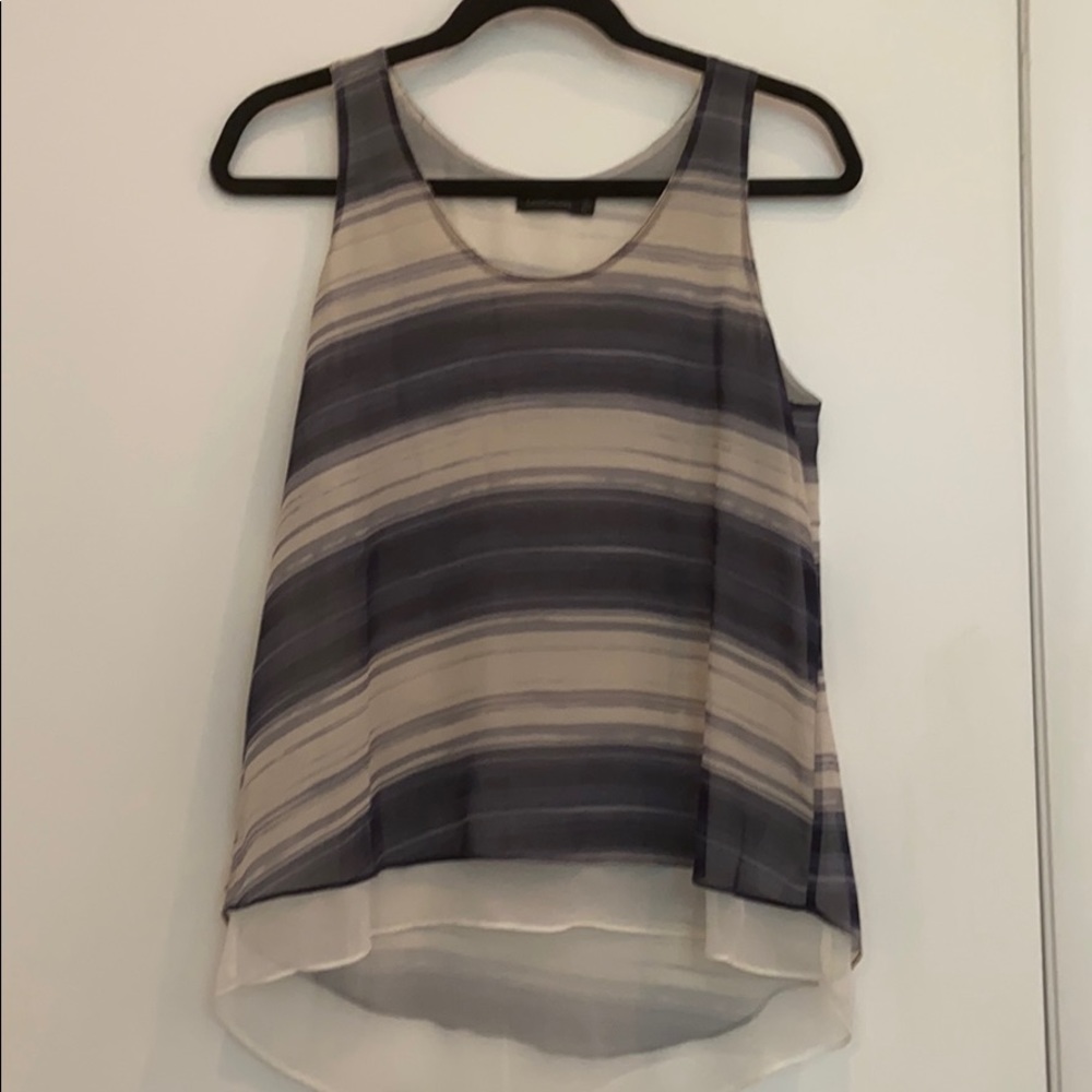 Sheer Stripe Tank Top
